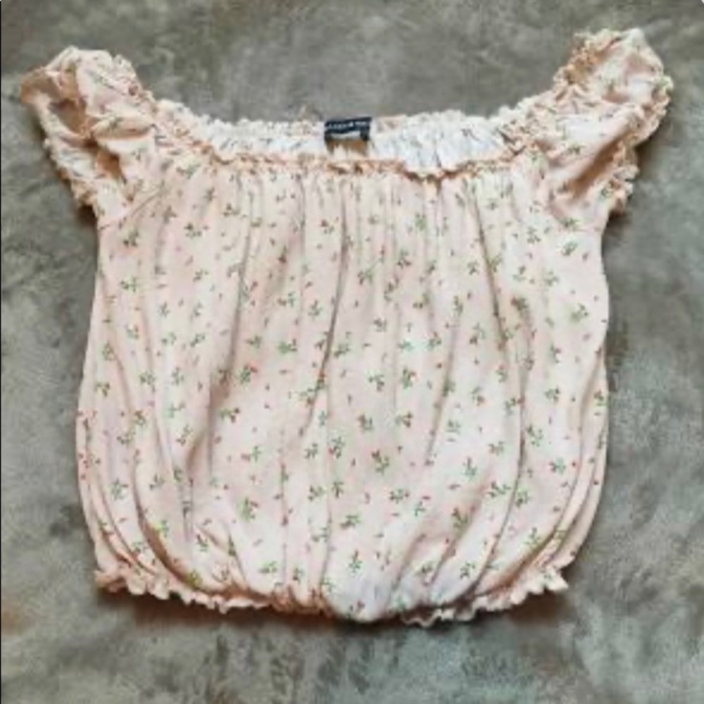 Light pink off the shoulder top